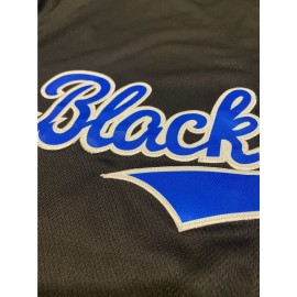 Men's Black #42 Baseball Shirt - 