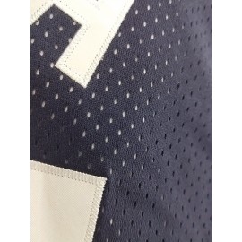 Men'S Deep Blue # 99 Baseball Shirt, Classic Letter Embroidery Design, Breathable Button style Short Sleeve Shirt, Used for Training and Competition