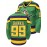99 Duck Men's Green Ice Hockey Sweatshirt - Embroidered, Loose Fit, Breathable, Sporty, Fashionable, and Casual Long Sleeves for Streetwear