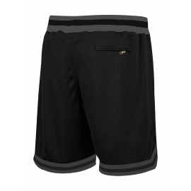 Men's Black Gray # 62 Rugby Shorts, Classic Letter Embroidery Design, Button Style Short Sleeved Breathable Shirt, Suitable For Training And Competition