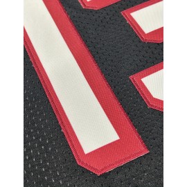 Men's Black # 13 American Football Jacket With Loose Embroidered Sports, Fashionable, Casual, Street Breathable Rugby Top