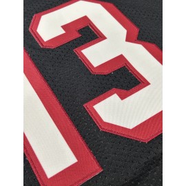 Men's Black # 13 American Football Jacket With Loose Embroidered Sports, Fashionable, Casual, Street Breathable Rugby Top
