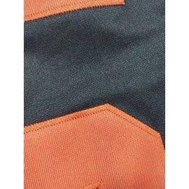 Men'S Dark Blue #51Breathable Rugby Jersey, Sports V-Neck Short Sleeved Uniform for Training And Matches, Embroidered American Football Shirt