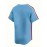 Men'S Moon Blue Baseball Shirt, Classic Letter Embroidery Design, Button Style Short Sleeved Breathable Shirt, Used for Training And Competitions