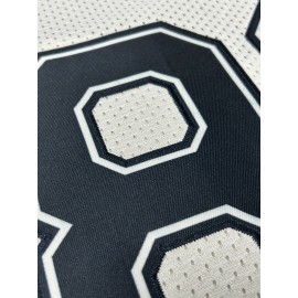 Men'S White # 88 American Football Shirt with Loose Embroidery, Fashionable, Casual, Street Breathable Football Top