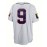 Men's White Striped # 9 Baseball Shirt, Loose Embroidered Sports, Fashionable And Casual, Street Breathable