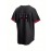 Men'S Black # 44 Baseball Shirt, Loose Embroidered Sports, Fashionable And Casual, Street Breathable