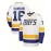 Men's Blue Striped Ice Hockey Sports Shirt With Loose Embroidered Long Sleeves, Sporty, Fashionable And Casual, Breathable On The Street