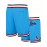Men'S Moon Blue # Basketball Shorts, Classic Letter Embroidery Design, Breathable Button style Short Sleeve Shirt, Suitable for Training and Competition