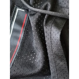 Men's #44 Black Basketball Shorts with Classic Letter Embroidery - Breathable, Button-Up Design for Training & Competition