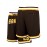 Men'S Brown # 23 Baseball Shorts, Classic Letter Embroidery Design, Breathable Button Style Short Sleeve Shirt, Suitable For Training And Competition