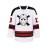 White Loose Fit Embroidered Long Sleeve #13 Ice Hockey Sports Shirt - Breathable Street Fashion Casual