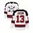 White Loose Fit Embroidered Long Sleeve #13 Ice Hockey Sports Shirt - Breathable Street Fashion Casual