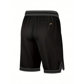 [Size 8-24 Basketball Shorts] Men's black gray # 8-24 basketball shorts, classic letter embroidery design, button style short sleeved breathable shirt, suitable for training and competition