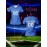 [Women's Soccer Jersey] Customized Women's V-Neck Soccer Jersey - Personalized Team Training Sports Shirt, Comfortable, Breathable, Quick-Dry for Fitness & Casual Wear, Blue with White & Yellow Graphics, Spring/Summer/Fall