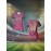 Custom Women's V-Neck Football Jersey - Personalized Name & Number, Pink & Black Abstract Print, Breathable Polyester, Quick-Dry for Sports, Fitness & Casual Wear, Fitness Apparel | Personalized Sports Top | Smooth Fabric Shirt
