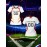 Women's V-Neck Soccer Jersey | Customizable Name & Number | Breathable Polyester | Quick-Dry, Moisture-Wicking | Multi-Color Design for Training and Casual Wear | Spring/Summer/Autumn Sports Apparel